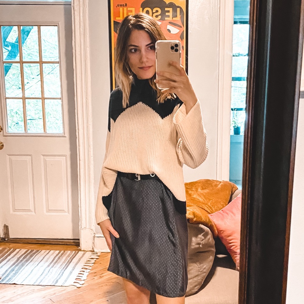 MARC JACOBS SILK A LINE SKIRT